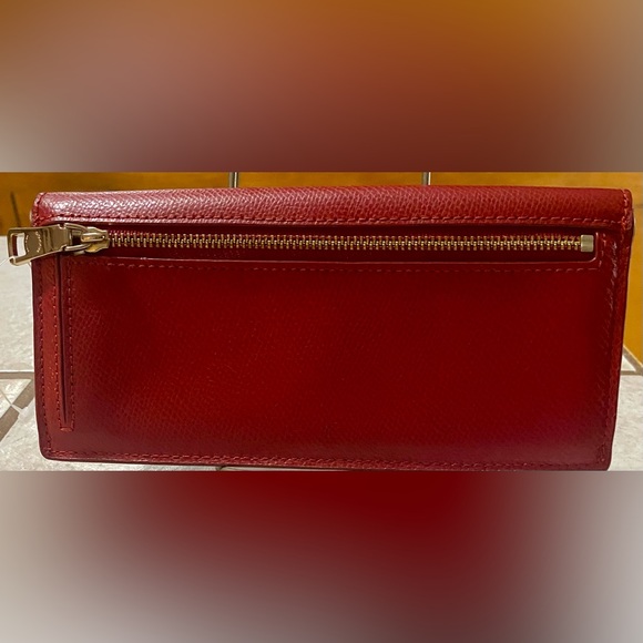 Coach NWOT Sz 6-1/2”W x 3-1/2”H Crossgrain Leather Slim Envelope Wallet - Picture 2 of 9